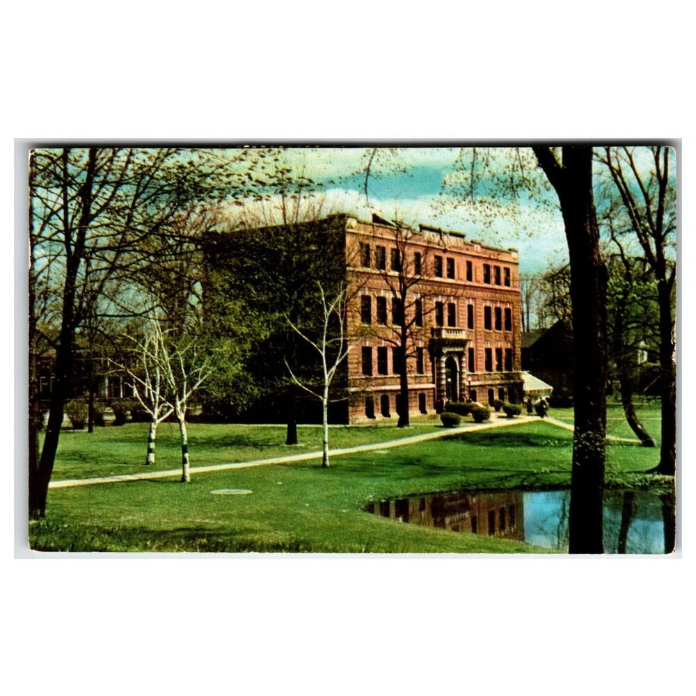 Elmira College Carnegie Hall Postcard 1961 Posted New York Women's College